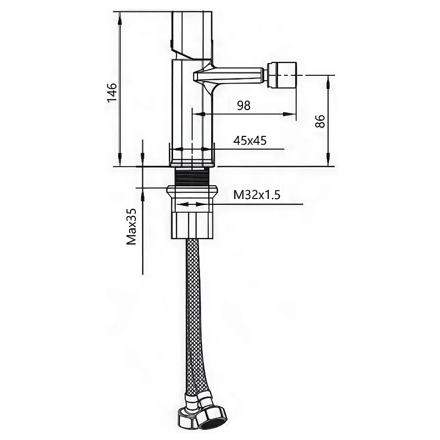 Смеситель для биде Maretti Lorenza LR34R842 хром в 100Kran: Широкий выбор и доступные цены.