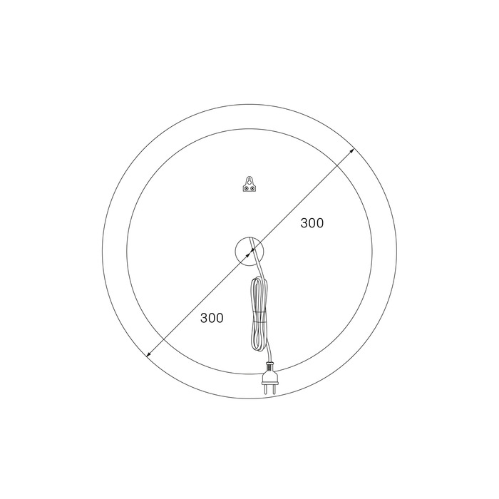 Зеркало с подсветкой круглое 60 см IDDIS Esper ESP600Ri98 100Kran: Широкий выбор и доступные цены.
