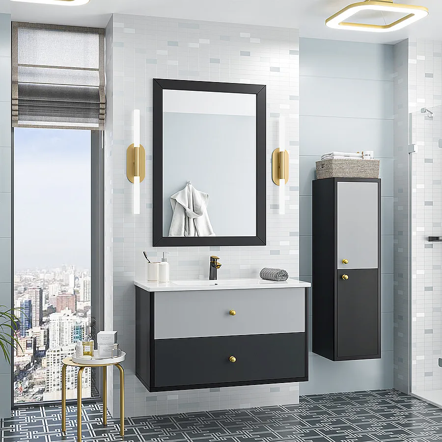 Зеркало Brevita Steffany 80х105 см STEF-02075-02-01 черное 100Kran: Широкий выбор и доступные цены.