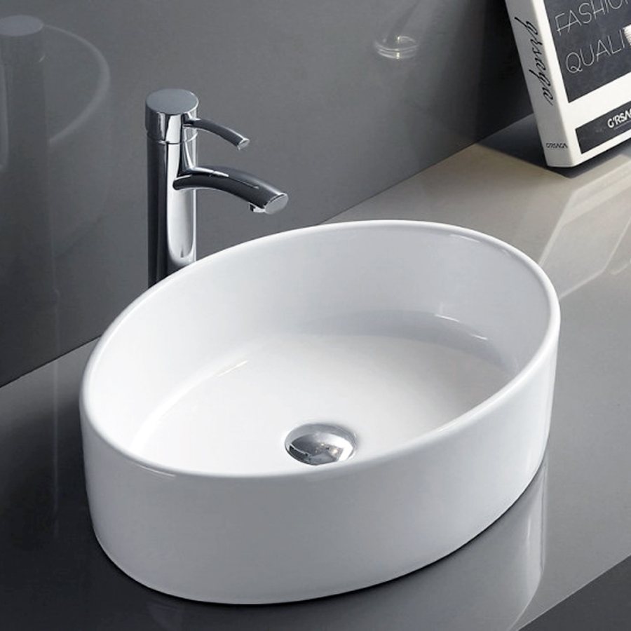 Раковина накладная Maretti Eleganza EN13NS82-844 50 см белая в 100Kran: Широкий выбор и доступные цены.