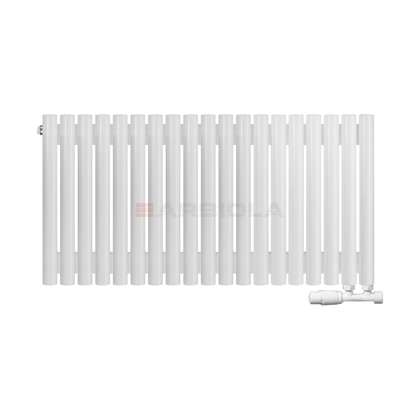 Вертикальный радиатор с нижним подключением Arbiola Iris V 108537 94,2 х 60 см белый матовый ral 9016 от интернет-магазина сантехники 100Kran!