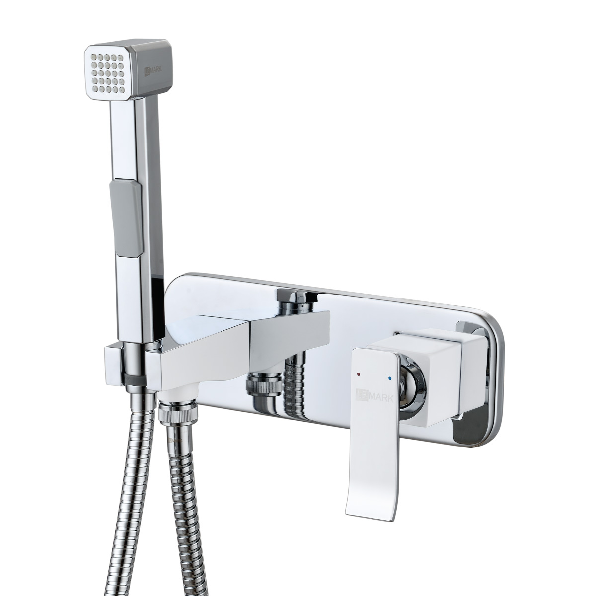 Гигиенический душ встраиваемый Lemark Contest LM5819CW хром белый в 100Kran: Широкий выбор и доступные цены.