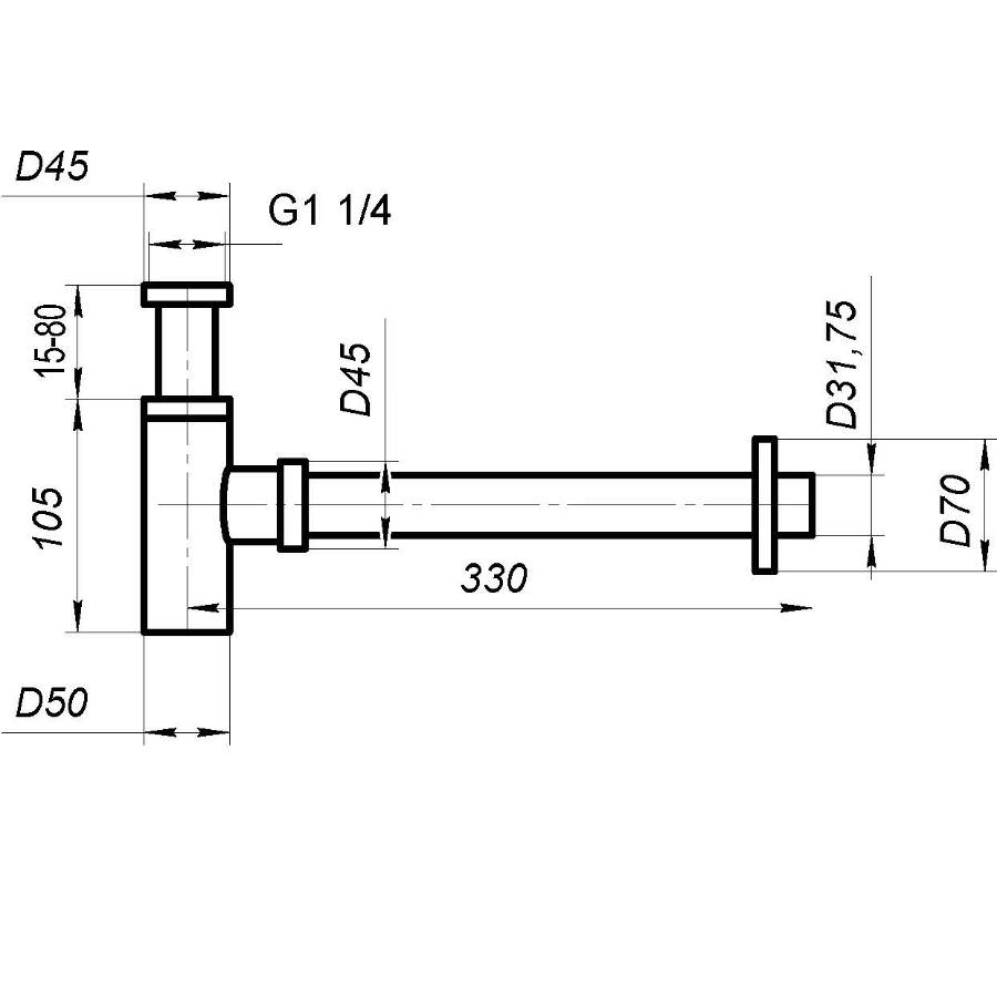 Сифон для раковины BelBagno BB-SMT2-01 хром в 100Kran: Широкий выбор и доступные цены.