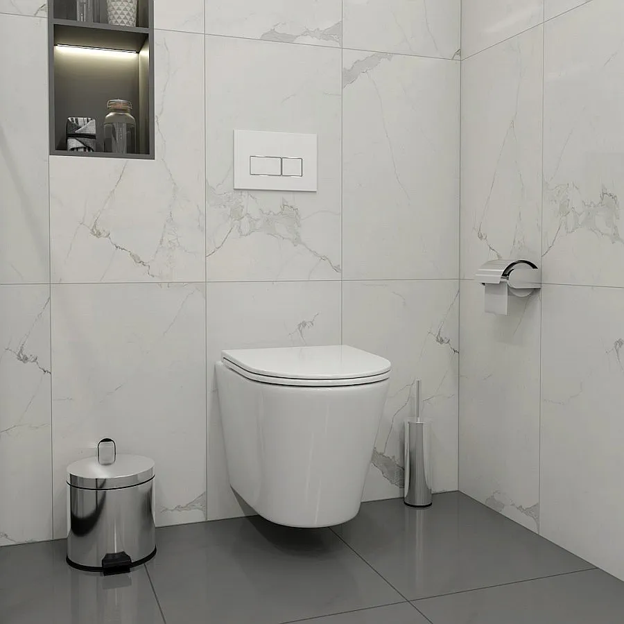 Клавиша смыва Maretti Umbria AC12UM-746 белый хром в 100Kran: Широкий выбор и доступные цены.