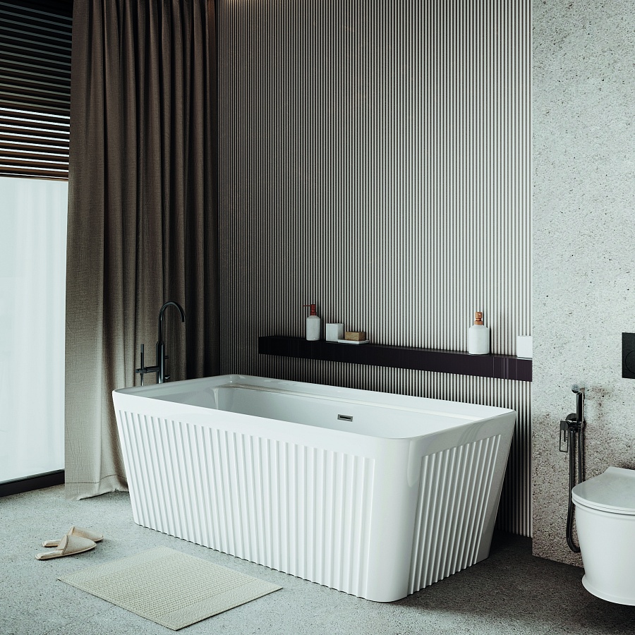 Ванна пристенная Grossman Cristal GR-28021 150х75х58 см белый в 100Kran: Широкий выбор и доступные цены.