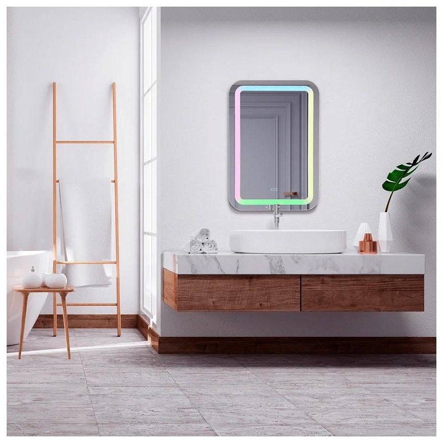 Зеркало с подсветкой Silver Mirrors Malta-RGB 55 х 80 см LED-00002511 разноцветное 100Kran: Широкий выбор и доступные цены.