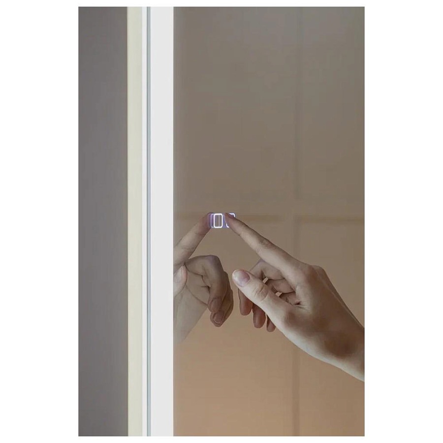 Зеркальный шкаф с подсветкой Silver Mirrors Фиджи - 2 Flip 60 х 80 см LED-00002679 подогрев, сенсорный выключатель создать уют и комфорт, это просто!