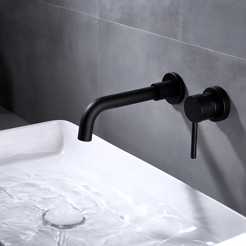 Смеситель для раковины врезной Maretti Eleganza Black ENB32RF13 черный в 100Kran: Широкий выбор и доступные цены.