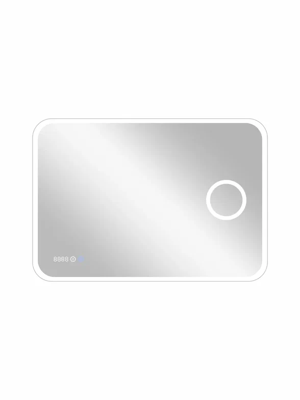 Зеркало с подсветкой "Bliss Led" 1000х700 с увеличительным зеркалом, часами ЗЛП256 100Kran: Широкий выбор и доступные цены.