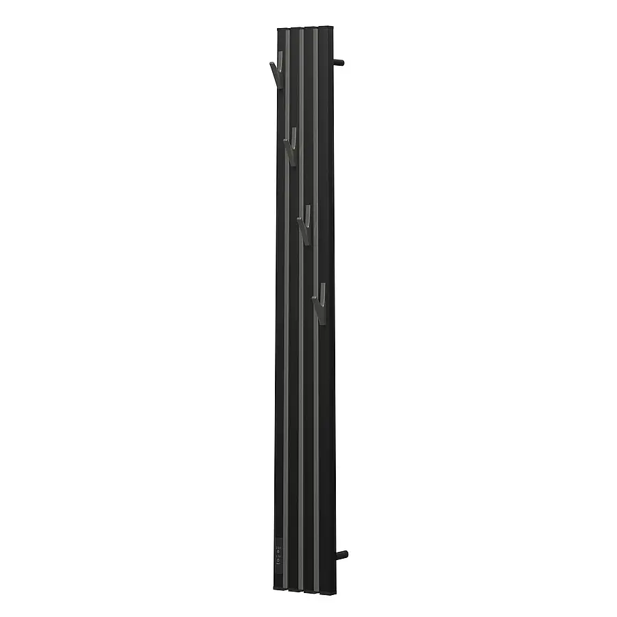 Полотенцесушитель электрический Point Пиано PN19722BGB 15x120 диммер слева черный графит блеск в 100Kran: Широкий выбор и доступные цены.