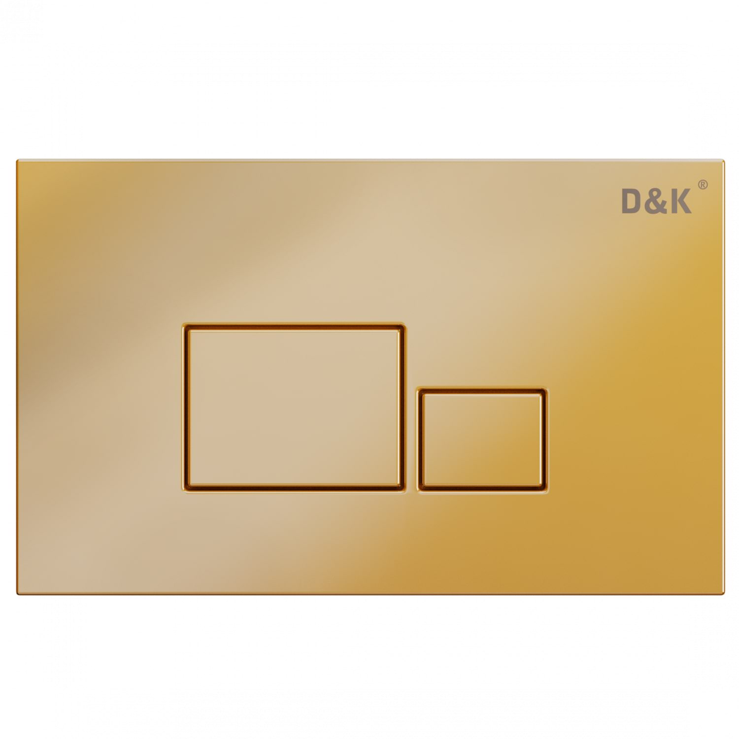 Клавиша смыва D&K Quadro DB1519003 матовое золото в 100Kran: Широкий выбор и доступные цены.