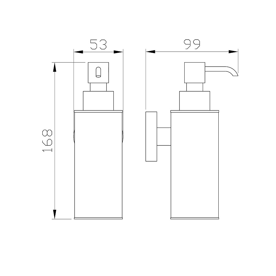 Дозатор для мыла Wonzon & Woghand EASY WW-8132 хром в 100Kran: Широкий выбор и доступные цены.
