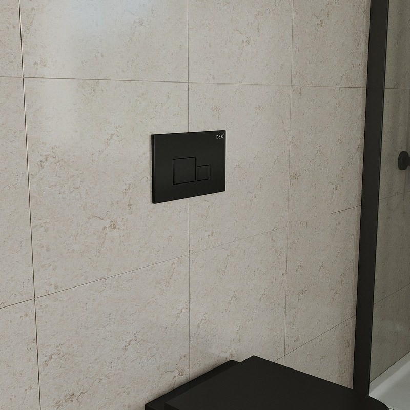 Клавиша смыва D&K Quadro DB1519025 черный в 100Kran: Широкий выбор и доступные цены.