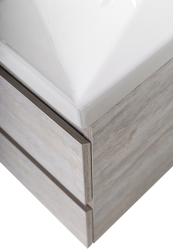 Тумба с раковиной подвесная CEZARES 80 см MOLVENO-80-2C-SO-LB Legno Bianco в 100Kran: Широкий выбор и доступные цены.
