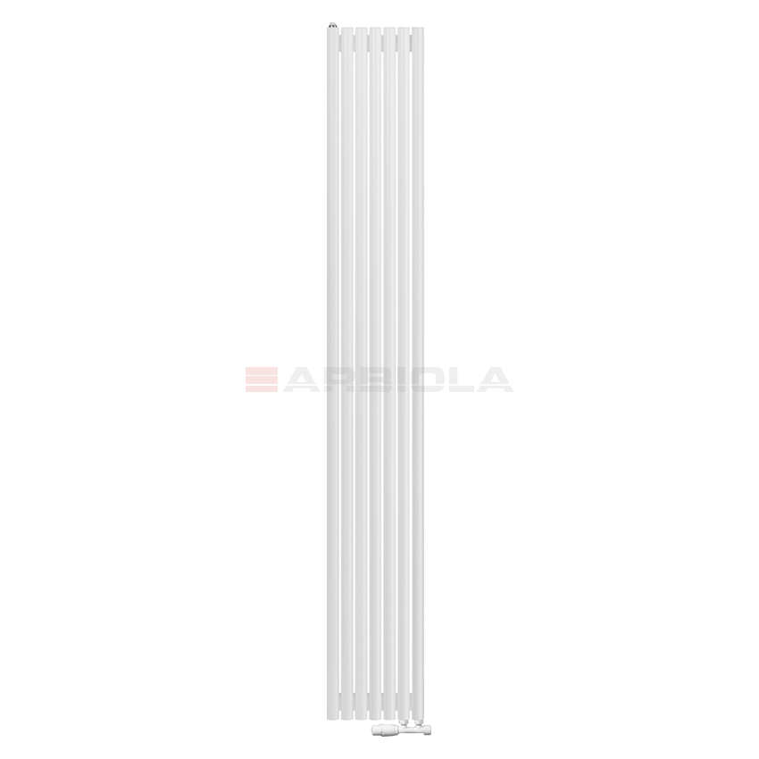 Вертикальный радиатор с нижним подключением Arbiola Iris V 108996 34,2 х 250 см белый матовый ral 9016 от интернет-магазина сантехники 100Kran!