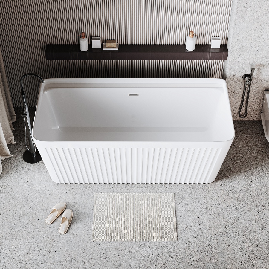 Ванна пристенная Grossman Cristal GR-28021 150х75х58 см белый в 100Kran: Широкий выбор и доступные цены.