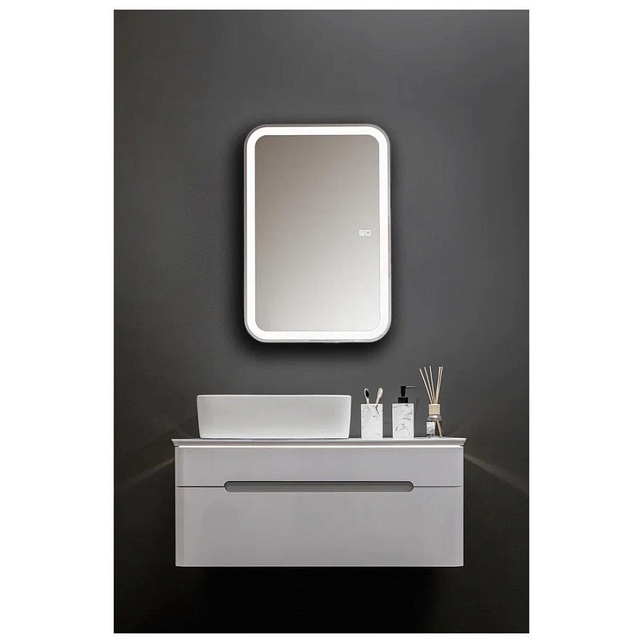 Зеркальный шкаф с подсветкой Silver Mirrors Фиджи - 2 Flip 50 х 75 см  LED-00002680 подогрев, сенсорный выключатель создать уют и комфорт, это просто!