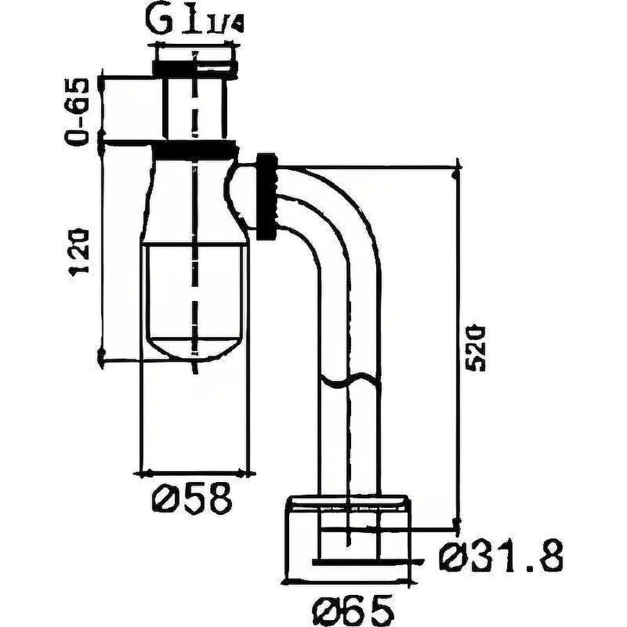 Сифон для раковины Haiba HB81 хром в 100Kran: Широкий выбор и доступные цены.