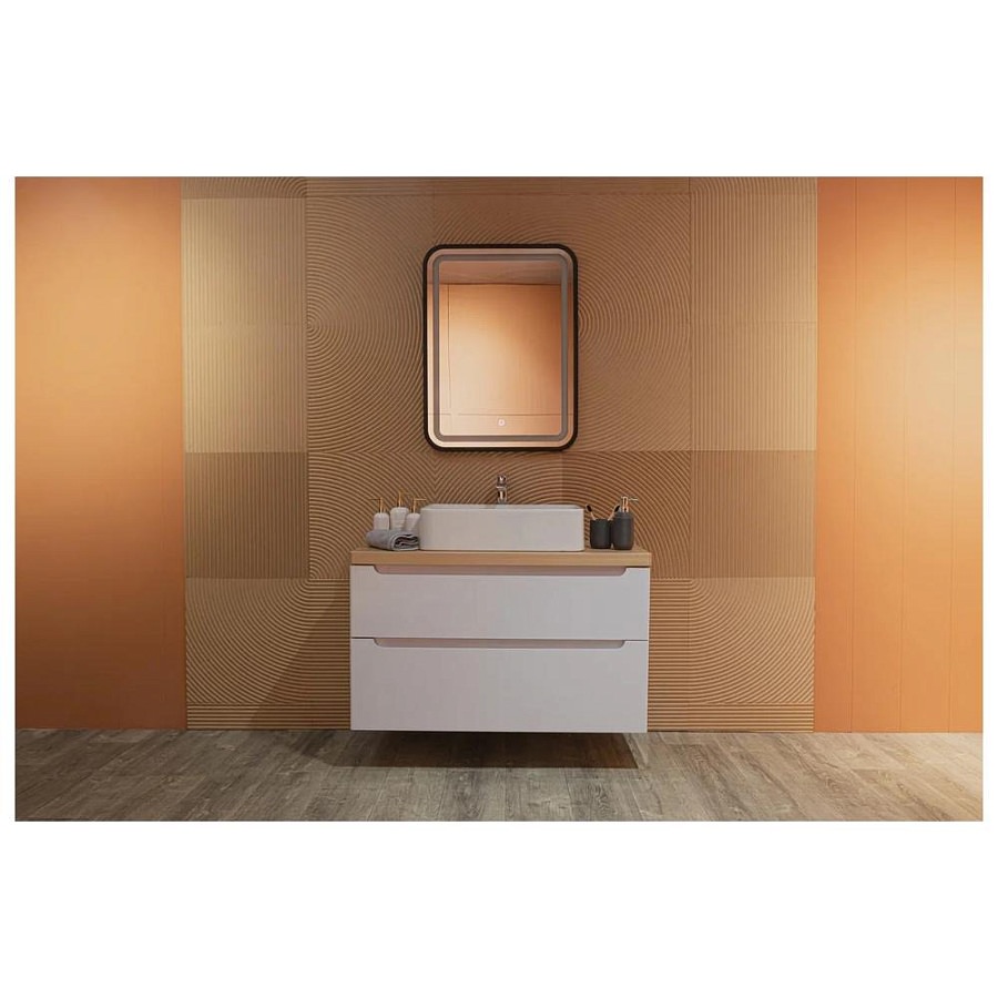 Зеркало с подсветкой Silver Mirrors Мальталофт 60 х 80 см LED-00002353 черное 100Kran: Широкий выбор и доступные цены.