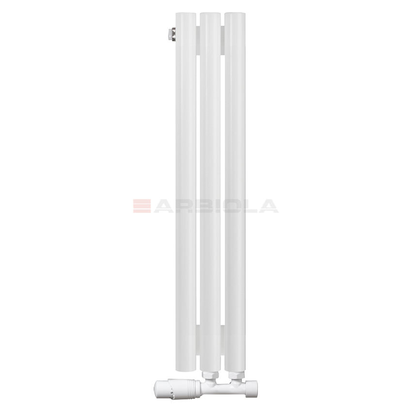 Вертикальный радиатор с нижним подключением Arbiola Iris V 108606 14,2 х 70 см белый матовый ral 9016 от интернет-магазина сантехники 100Kran!