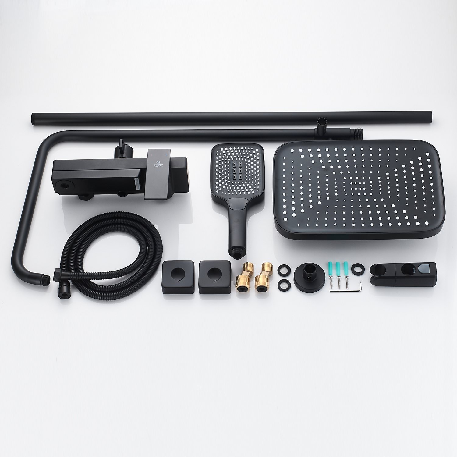 Душевая система Rose R1836H черный в 100Kran: Широкий выбор и доступные цены.