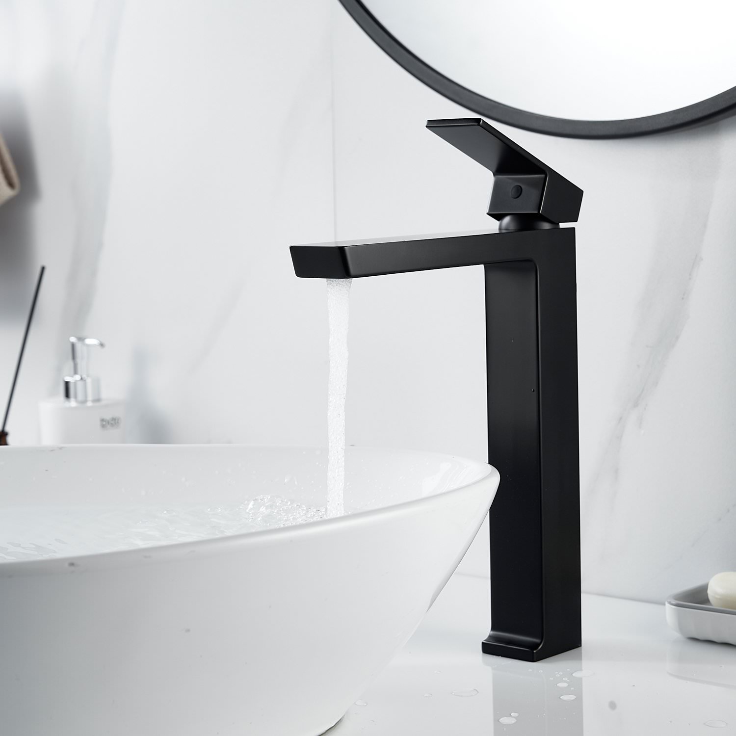 Смеситель для раковины Rose R18H R1811H-1 черный в 100Kran: Широкий выбор и доступные цены.