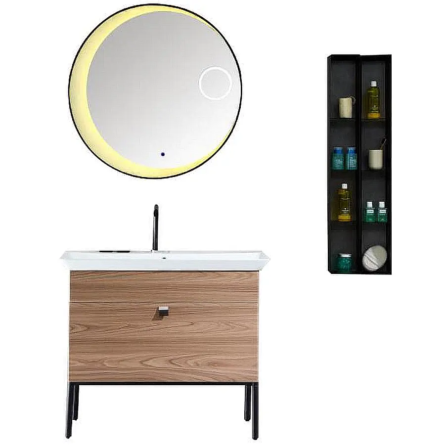 Тумба напольная с раковиной Maxonor Pure Life SALON ART 90 см PL-MC13-91-BN орех светлый в 100Kran: Широкий выбор и доступные цены.