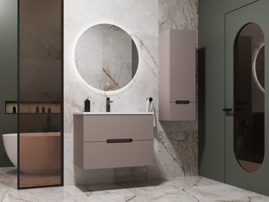 Пенал подвесной  Style Line Матис 36 см ЛС-00002295 тауп темный в 100Kran: Широкий выбор и доступные цены.