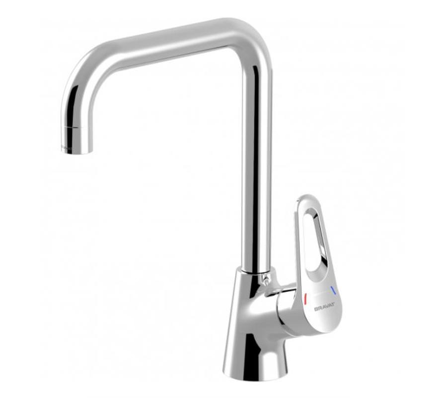 Смеситель для кухни Bravat Eco-D F793158C-1 Хром в 100Kran: Широкий выбор и доступные цены.
