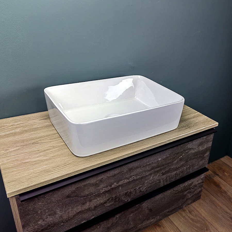 Раковина накладная Maretti Umbria UM13NS03-844 47,5 см белая в 100Kran: Широкий выбор и доступные цены.