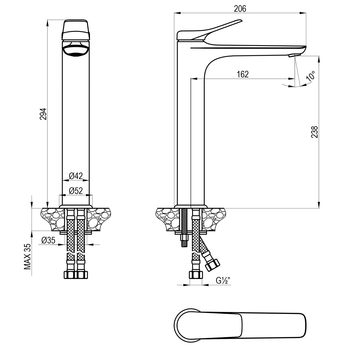 Смеситель для раковины Lemark Ortus LM11309C хром в 100Kran: Широкий выбор и доступные цены.