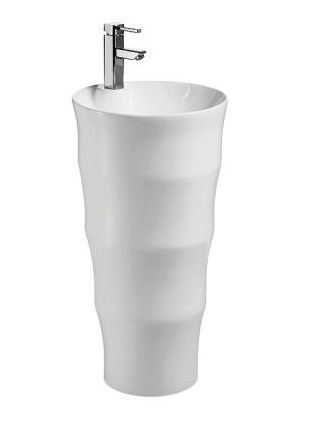 Раковина напольная  CeramaLux G308 42 см белая в 100Kran: Широкий выбор и доступные цены.