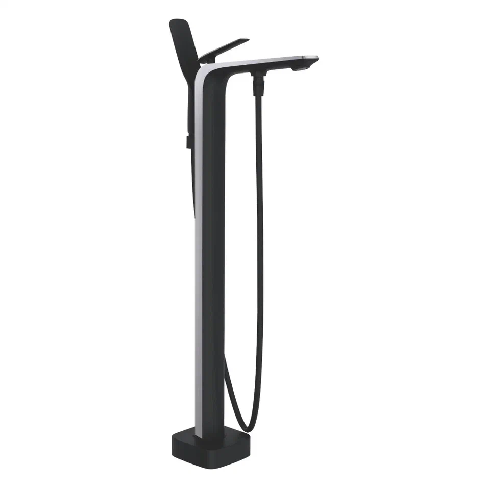 Напольный смеситель для ванны Rose R1322H черный в 100Kran: Широкий выбор и доступные цены.