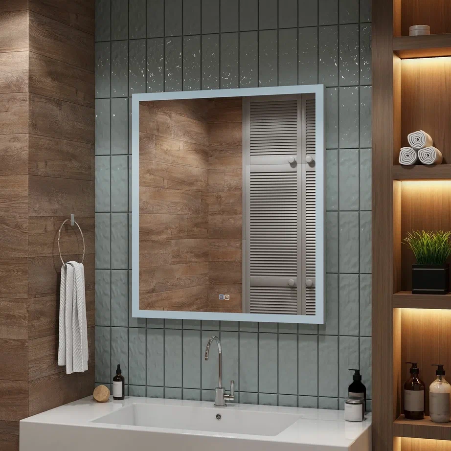Зеркало с подсветкой "Sevilla medium" 800x900 ЗЛП642 100Kran: Широкий выбор и доступные цены.