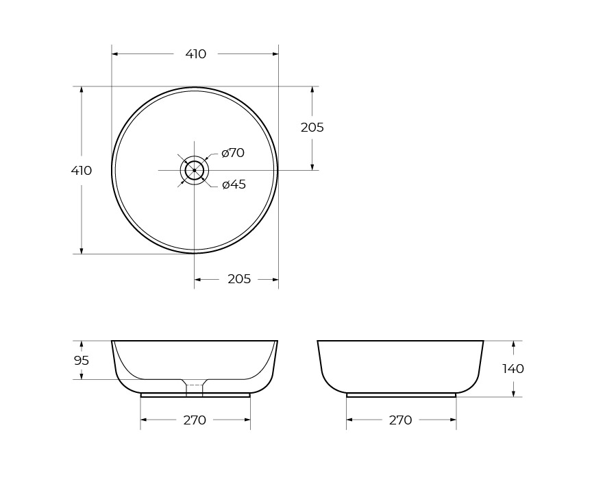 Накладная раковина BelBagno BB1315 41,5  см белая глянцевая в 100Kran: Широкий выбор и доступные цены.