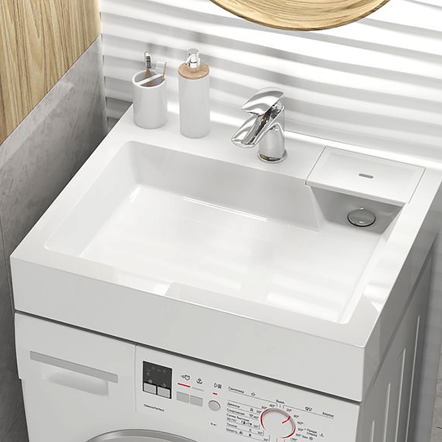 Раковина на стиральную машину Reflexion Tetra RF6050TE 60 х 50 см белая 100Kran: Широкий выбор и доступные цены.