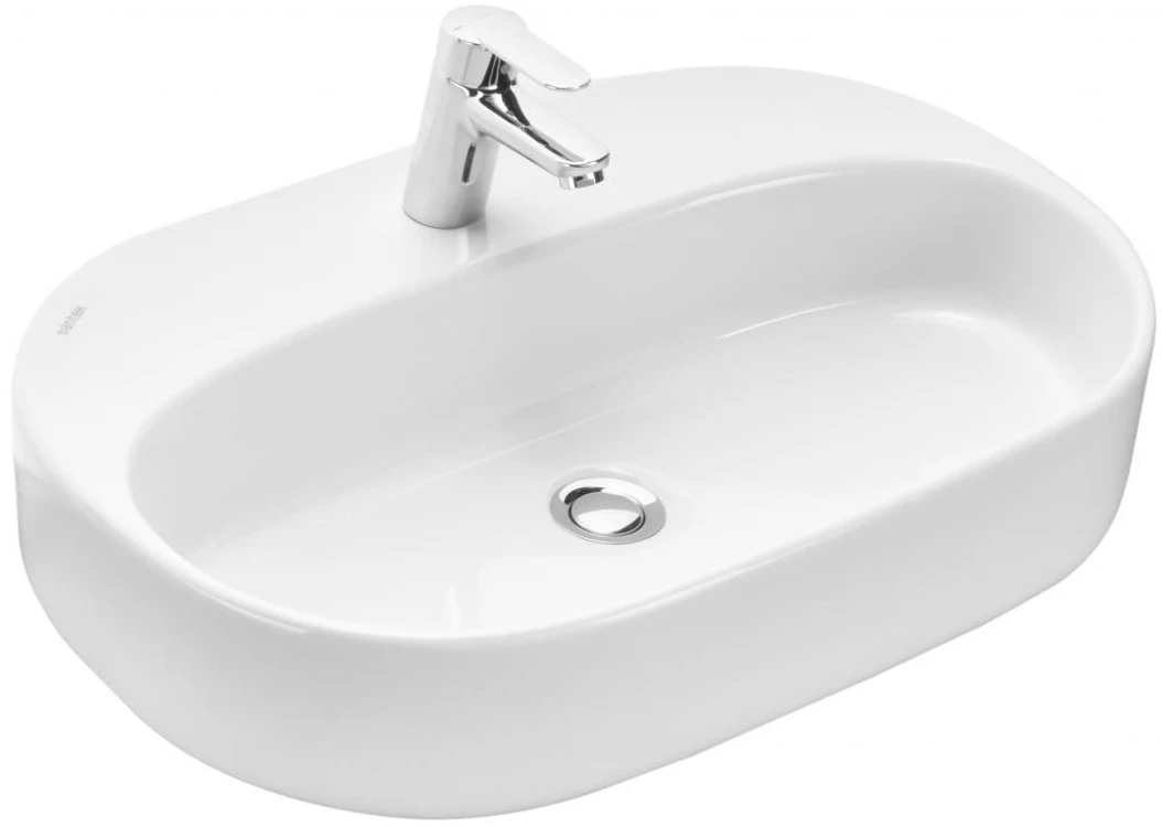 Раковина накладная Santek Одри 62 см белая 1.WH50.1.710 в 100Kran: Широкий выбор и доступные цены.