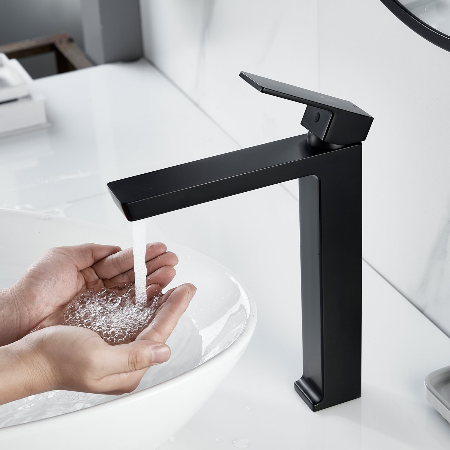 Смеситель для раковины Rose R18H R1811H-1 черный в 100Kran: Широкий выбор и доступные цены.