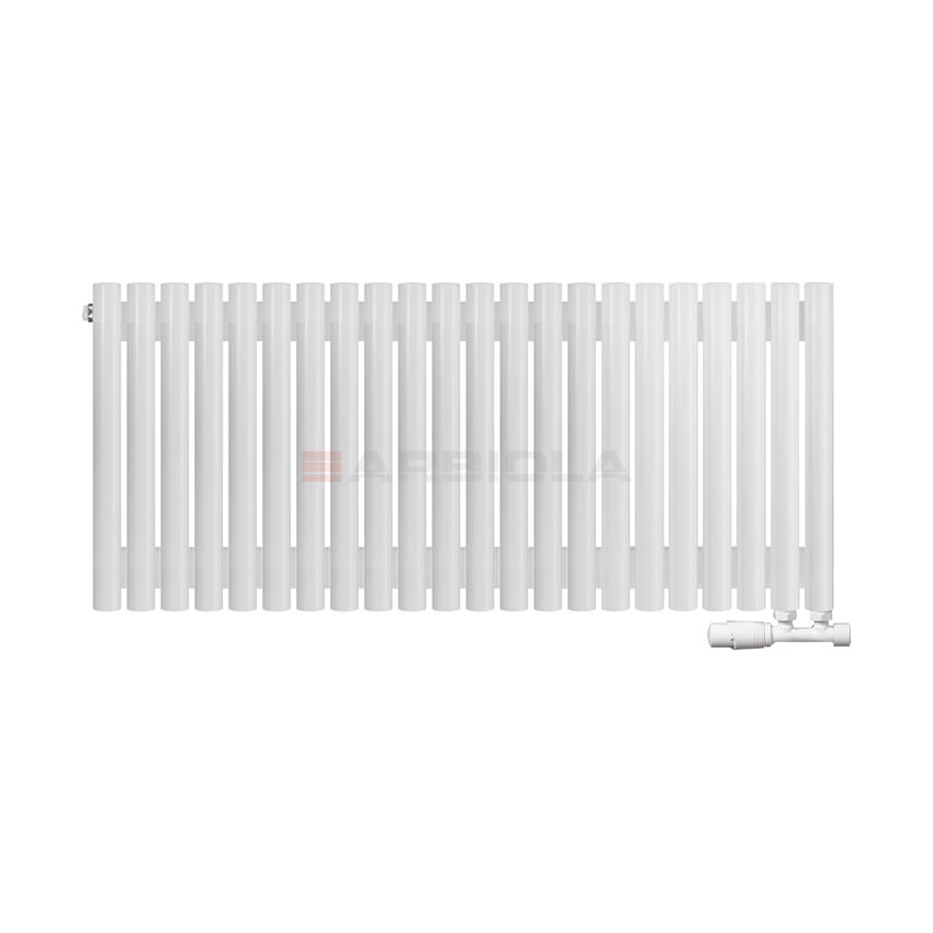 Вертикальный радиатор с нижним подключением Arbiola Iris V 108546 109,2 х 60 см белый матовый ral 9016 от интернет-магазина сантехники 100Kran!