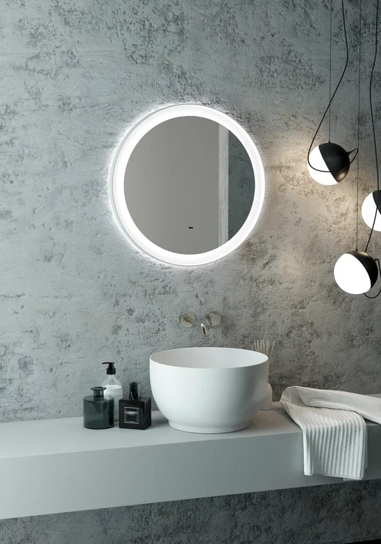 Зеркало с подсветкой "Planet white Led" D 600 с бесконтактным сенсором ЗЛП2624 100Kran: Широкий выбор и доступные цены.