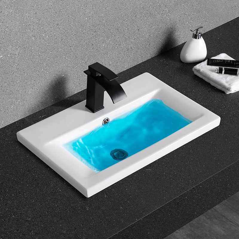 Раковина врезная  CeramaLux 9393-60 61,5 см белая в 100Kran: Широкий выбор и доступные цены.