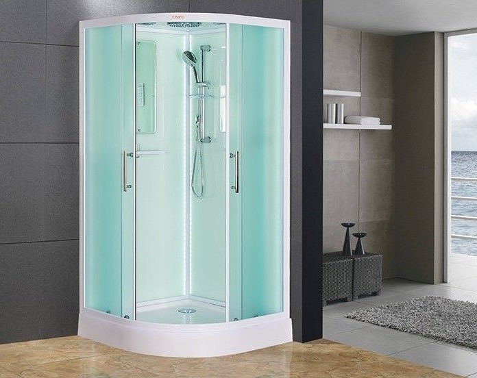 Душевая кабина ESBANO ELEGANCIA ES-L110CR ESKL110CR 110x110 белая в 100Kran: Широкий выбор и доступные цены.