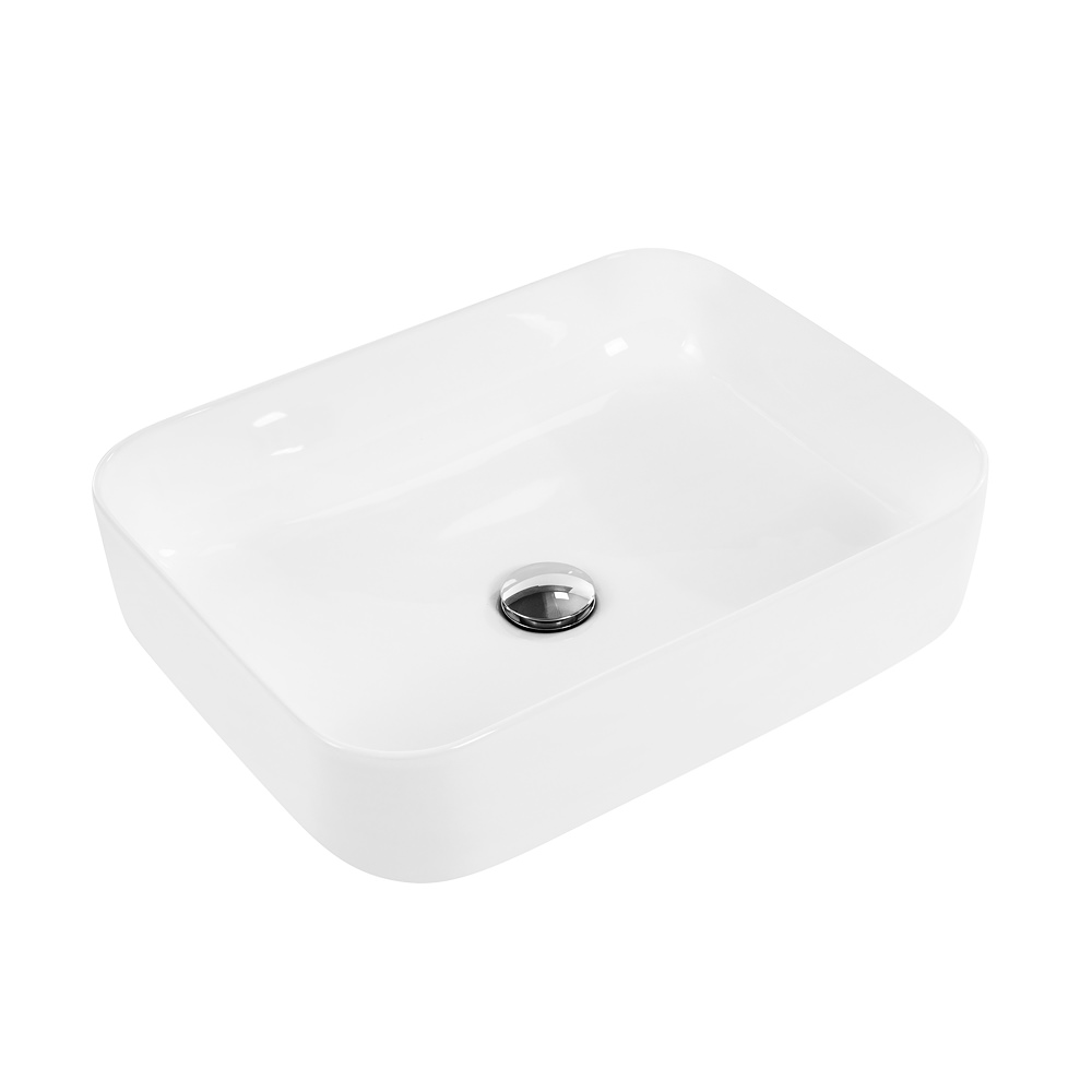 Накладная раковина BelBagno BB1304 39,5  см белая глянцевая в 100Kran: Широкий выбор и доступные цены.