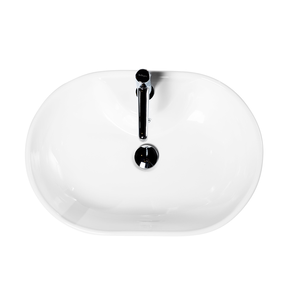 Накладная раковина BelBagno BB1151 60  см белая глянцевая в 100Kran: Широкий выбор и доступные цены.