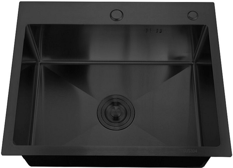 Кухонная мойка РМС 60 х 50 см MR-6050BL графит в 100Kran: Широкий выбор и доступные цены.