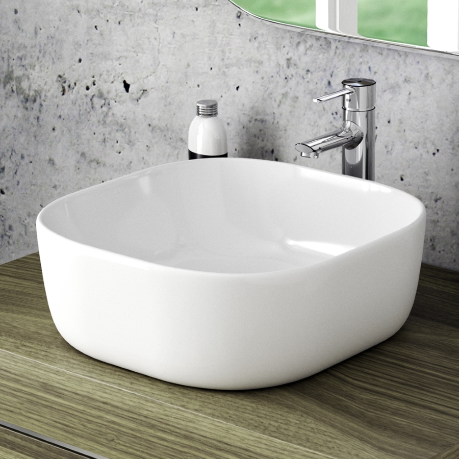 Раковина накладная Maretti Florenza FL13NS27-844 41 см белая в 100Kran: Широкий выбор и доступные цены.