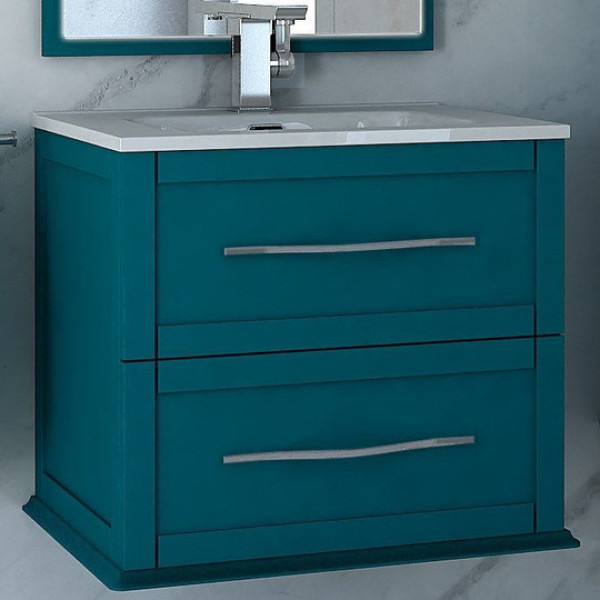 Тумба с раковиной подвесная CEZARES 60 см TIFFANY 54947 Blu Petrolio в 100Kran: Широкий выбор и доступные цены.