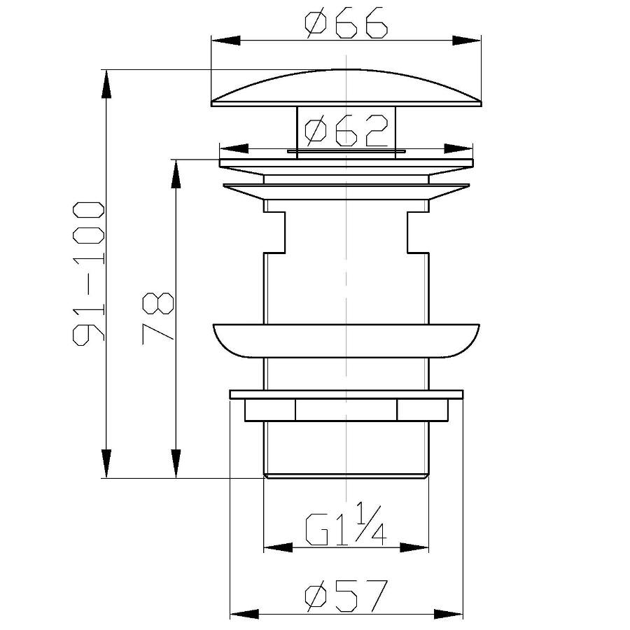 Донный клапан BelBagno BB-SAT-ORO золото в 100Kran: Широкий выбор и доступные цены.