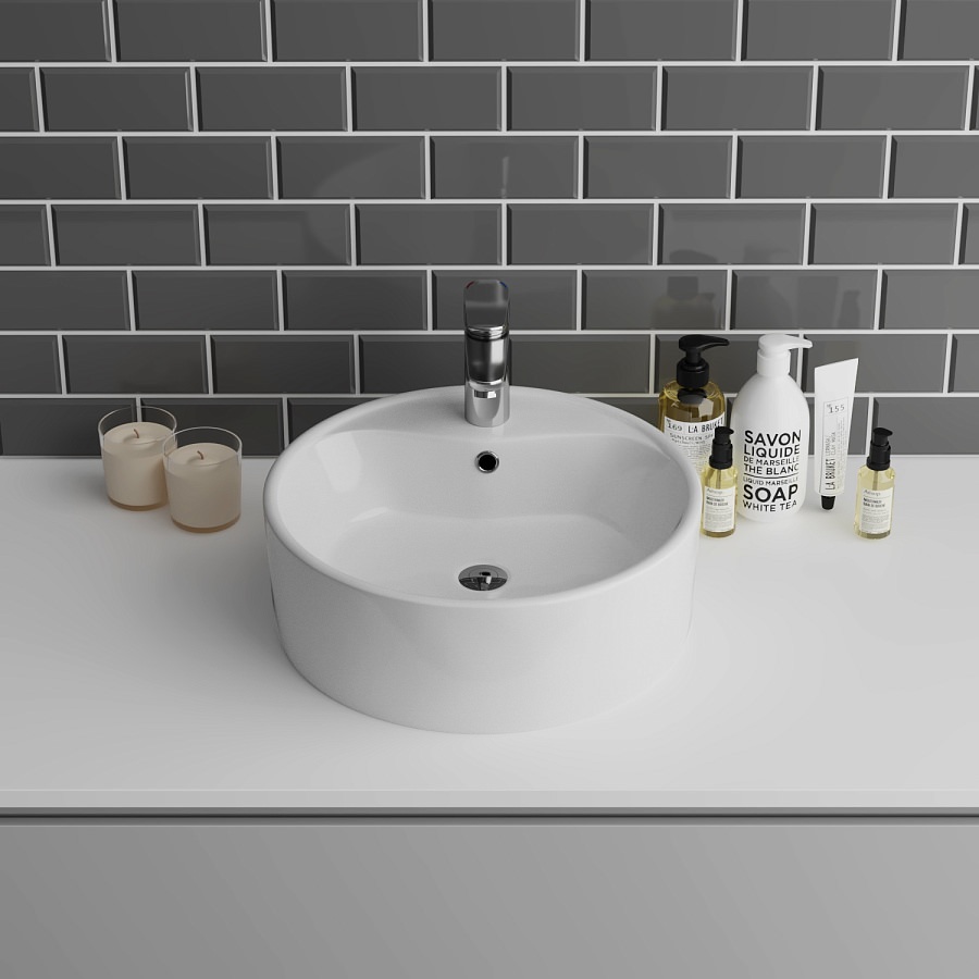 Раковина накладная Grossman GR-3012 410х410х160 мм белая в 100Kran: Широкий выбор и доступные цены.