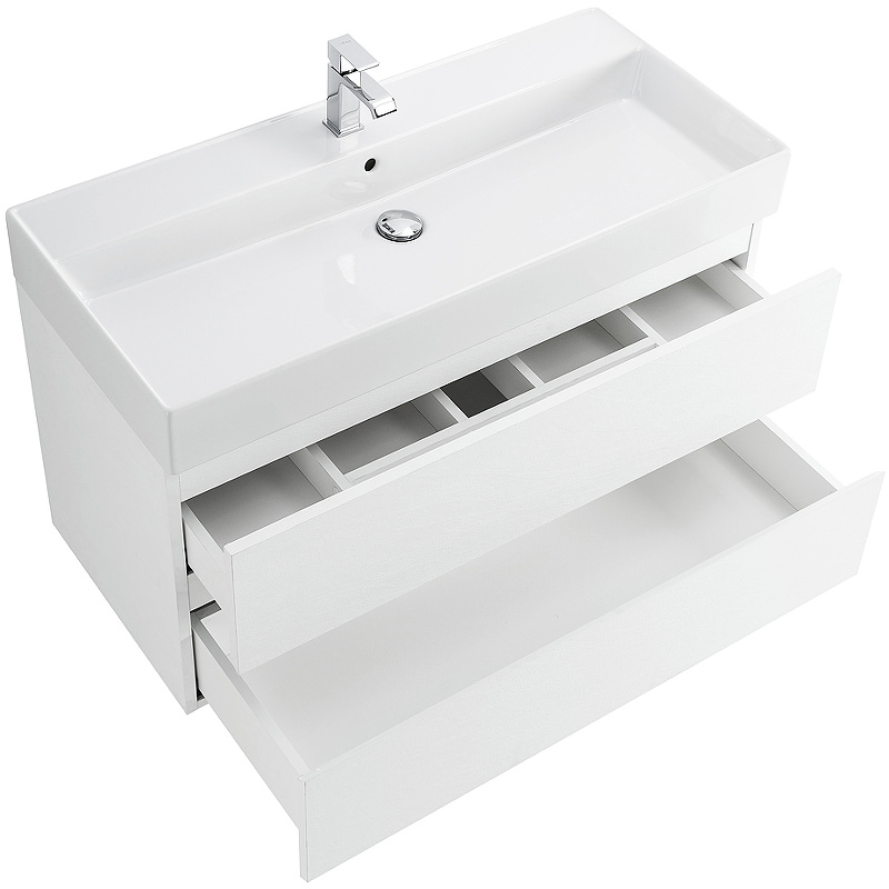 Тумба с раковиной подвесная CEZARES 80 см MOLVENO 46-80-2C-SO-BG Bianco Ghiaccio в 100Kran: Широкий выбор и доступные цены.